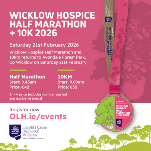 Wicklow Hospice Half Marathon and 10K 2026